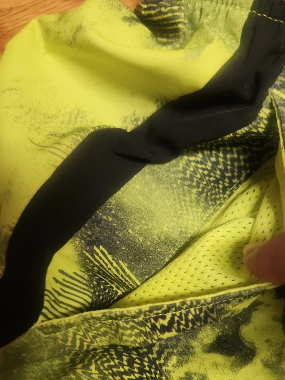 Neon Yellow Tie-Dye Athletic Shorts, 14-16, Like New